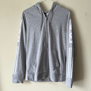 Adidas Gray Zipped Up Hoodie NWOT